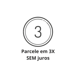 Parcele em 3X SEM juros